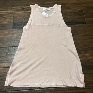 LOFT Sleeveless Blouse Small Light Pink NWT Round Scoop Neck Ramie Viscose Blend